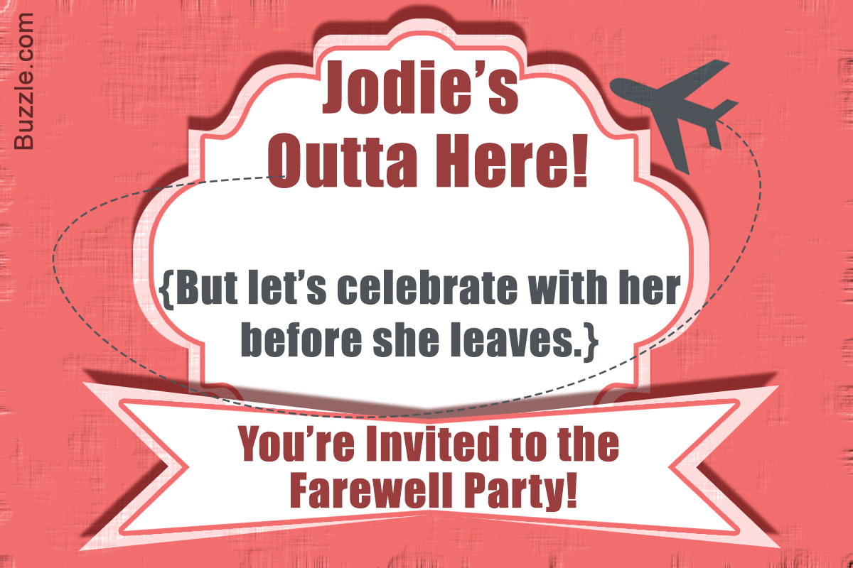 farewell party invitation for coworker